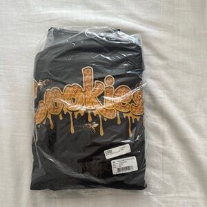 Gold Graphic Black Crewneck Sweater